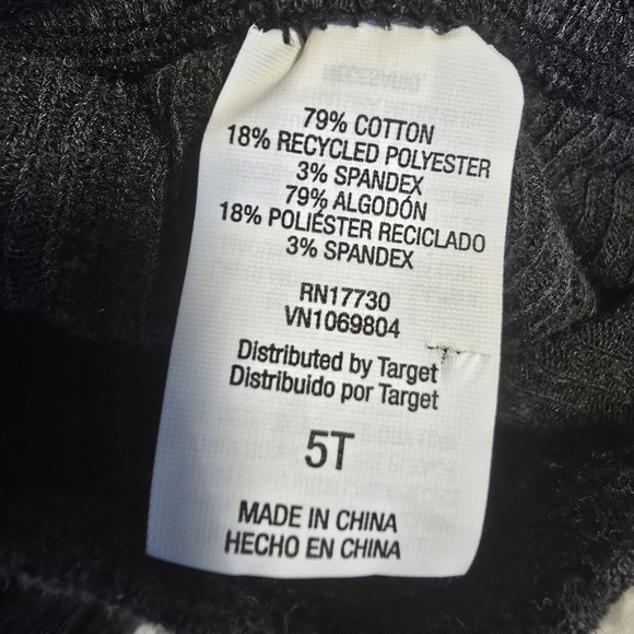 Cat & Jack Gray and White Checkered Star Print 3-Pc Dress, Vest, Tights Size 5T - Picture 14 of 15